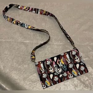 Handmade skull and girl wallet pouch purse